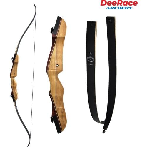 62" Traditional Wooden Take Down Recurve Bow Scout for Hunting 3D Hunting Archery Training Right Hand & Left Hand 25lbs-40lbs