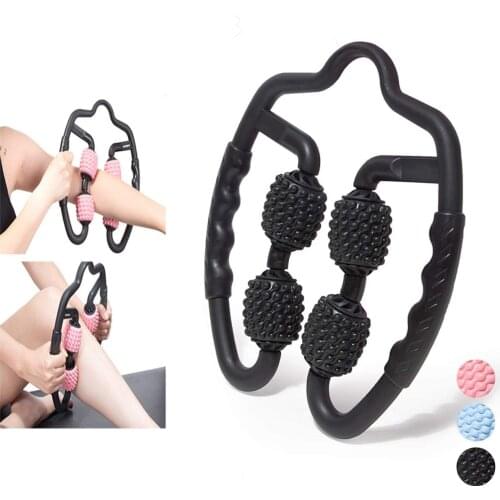 U-Shaped Trigger Point For Arm, Leg And Neck Muscle Tssue Mssage Roller Fitness Yoga Pilates Exercise 4 Rounds