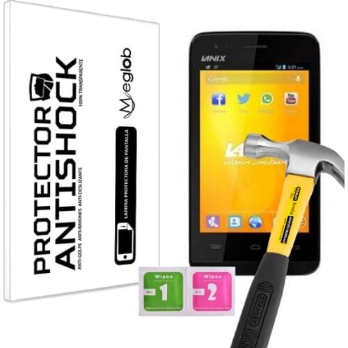 Protector de Pantalla Anti-Shock Anti-Golpe Anti-arañazos Compatible con Lanix Ilium S220