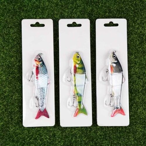 1PCS 4 Sections Swimbait Fishing Lure 12cm 18g Wobbler Pvc Box Fishing Bait Lifelike Crankbait Fishing Tackle