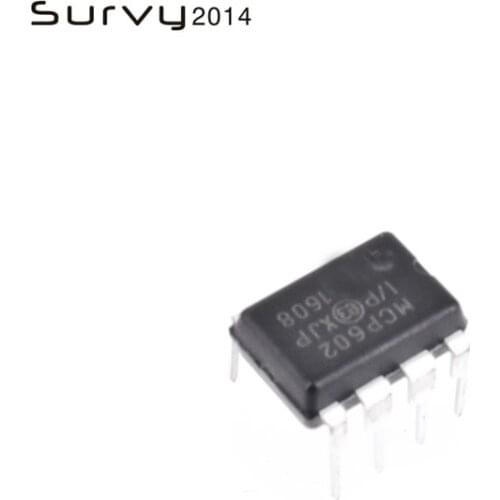 2pcs/lot MCP602-I/P DIP8 MCP602 DIP DIP8 2.7V to 5.5V Single Supply CMOS Op Amps In Stock diy electronics