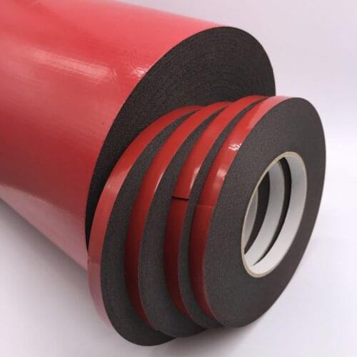 3pcs/lot 10 Meters 5mm/8mm Width Double-sided Foam Tape Thick Strong Bubble Black Sponge PE Nameplate Advertising Tapes