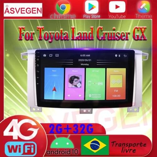 9" Car Radio Fascia Frame For Toyota Land Cruiser GX 2006 Car Dvd Frame Install Panel Dash Mount Installation Dashboard