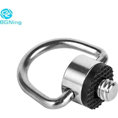 BGNing 1/4" Inch Tripod C Screws D-Ring Stainless Steel Quick Release Plate Adapter for DSLR SLR Cameras Photography Accessories