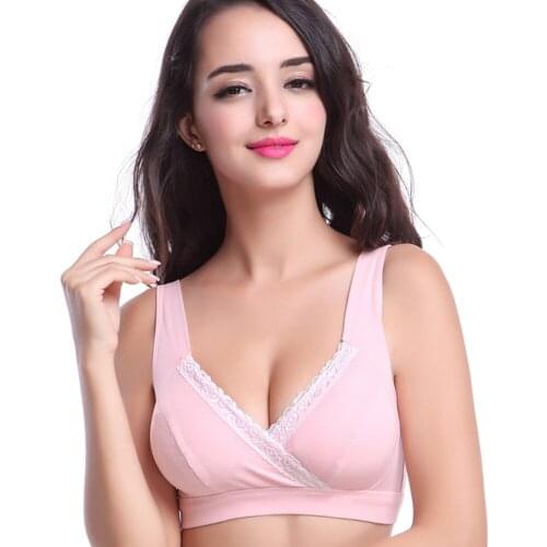 Maternity Nursing Bra Pregnancy Women Underwear bra Women Breasfeeding Cotton Nursing Bra Mother Clothes Wire Free Sleep Bra