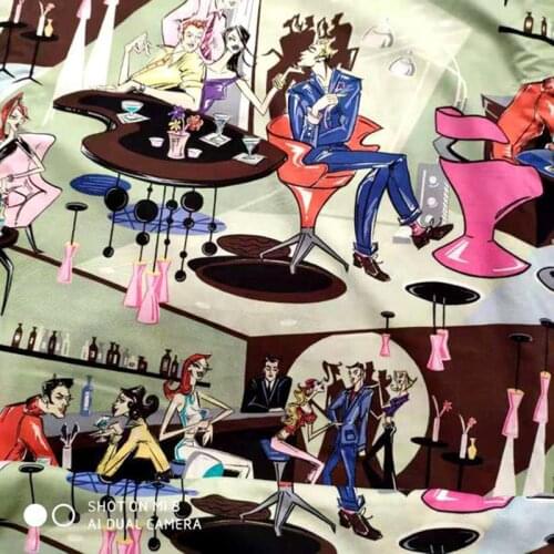 New Dress Fabric 100%Cotton Fabric Plain Youth Urban Nightlife Printed Fabric Sewing Patchwork DIY Fashion Clothing/Youth Shirt