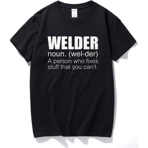New Summer Camisetas Hombre Welder T-Shirt 100% Premium Cotton Engineer Mig Funny Gift Present Tops Fashion Tee shirt homme