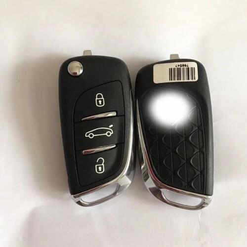 Excellent Original 3 Button Folding Remote Key For Cirtoen C4L DS3 DS4 DS5LS DS6 ID46 chip 434Mhz Without Blade