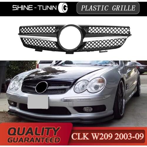 Front Grille Suitable for CLK class W209 Grille CLK320 CLK500 2003-09 with emblem