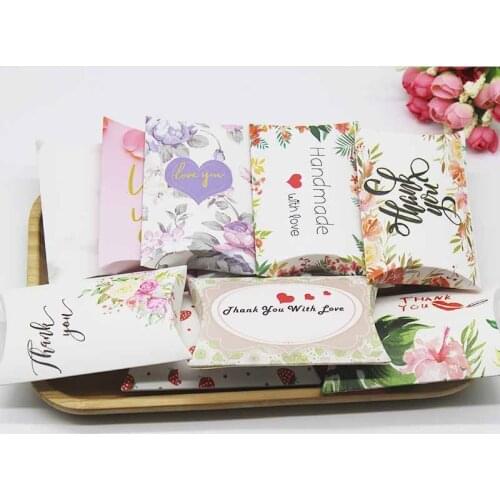 5/10pc white pillow shape gifts boxDIY Handmade jewelry necklac earring package box romance For you wedding candy favors package