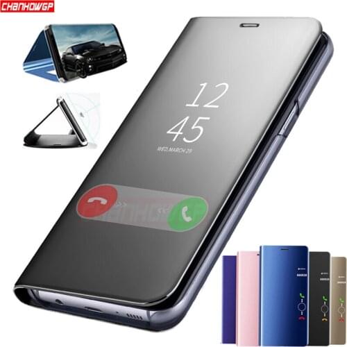 Clear Smart View Flip Mirror Case For LG V40 ThinQ Stand Cover Flip Leather Cases For LG V30 Plus V40 V30 + Funda Coque Shell