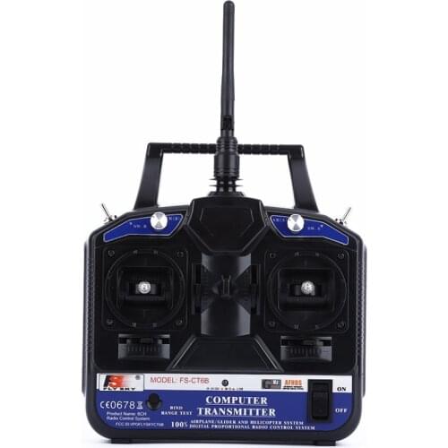 FlySky FS-CT6B FS CT6B 2.4G 6CH Radio Set System ( TX FS-CT6B + RX FS-R6B) RC 6CH Transmitter + 6CH Receiver