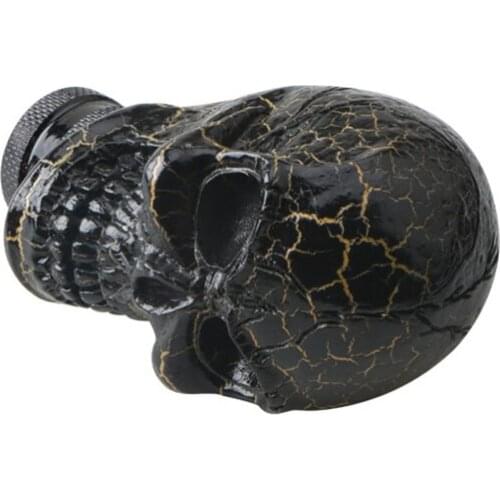 Manual Gear Shift Knob Aluminum Alloy Skull Head Gear Knob Personalized Car Accessories Easy Installation