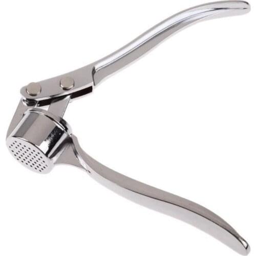 Zinc Alloy Steel Garlic Press Garlic Twister Kitchen Manual Cutting Squeezed Garlic Minced Garlic Garlic Masher