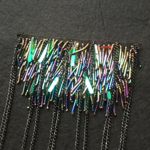 Handmade B1022 epaulette badge party tassel brooch epaulet /epaulettes spikes suit blazer accessories shoulder board knot