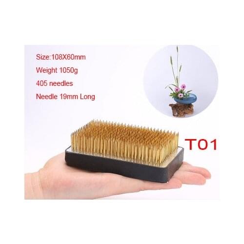 T01 Japanese ikebana flower arranger kenzans metal flower frog holder base