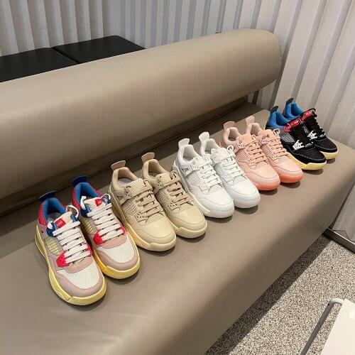 Sneakers Women Platform shoes Genuine Leather Thick bottom Comfortable damping casual Ladies sneaker spring 2021