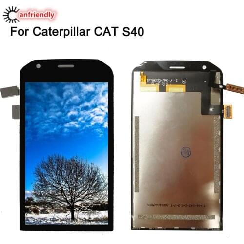 For Caterpillar Cat S40 LCD Display+Touch Screen Replacment Digitizer with frame Assembly Repair Panel Glass For Cat S40 S 40