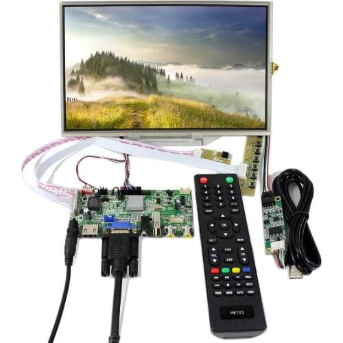 H DMI+VGA+AV+Audio+USB LCD Controller Board+10.1inch 1280x800 B101EW05 LCD Screen With Resistive Touch Panel