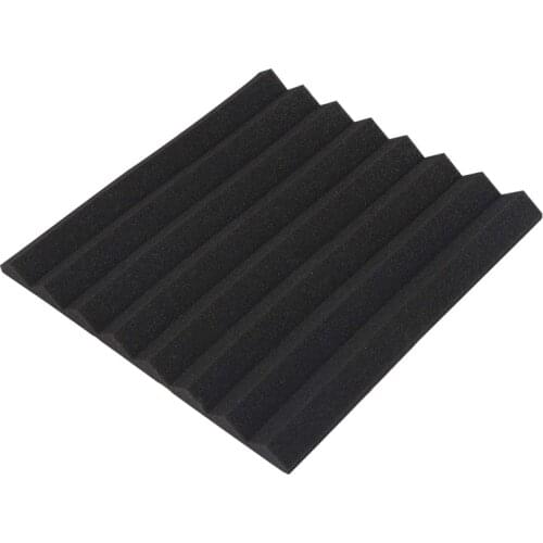 24 Pack Sound Proof Foam Panels Self Adhesive 1 inch x 12 inch x 12 inch Fuss Free Installation Sound Proofing Padding