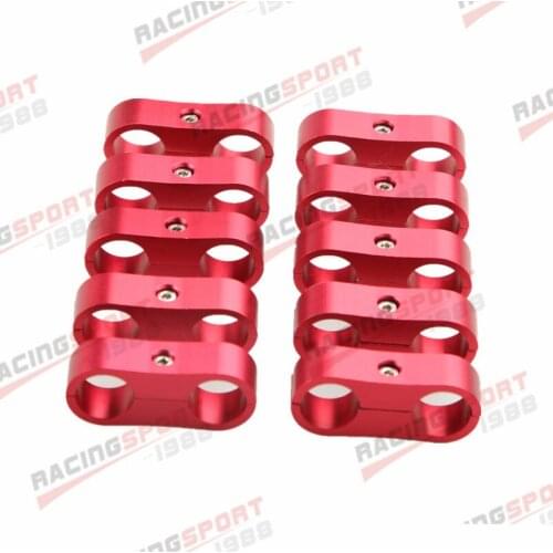 10PCS -4AN AN4 AN-4 4AN Billet Fuel Hose Separator Fittings Adapter