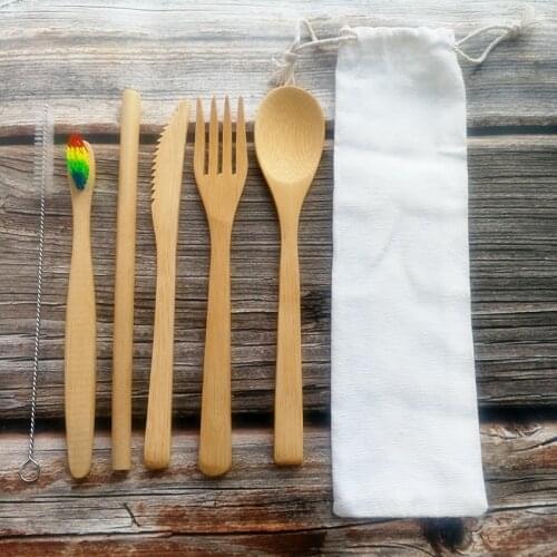 2/4/6/8-Pack Eco Friendly Bamboo Toothbrush Sets Plastic-Free Bamboo Tooth Brush Clareador De Dente Eco Friendly