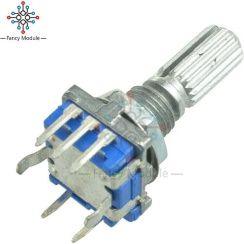 2Pcs Rotary Encoder Switch EC11 Audio Digital Potentiometer With Handle Length 20mm