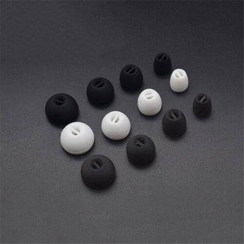 4Pairs Silicone Ear Tips For Sennheiser CX3.00 CX 5.00 and Other 4m to 5.5mm In Ear Headphones Replacement Earbuds Gels