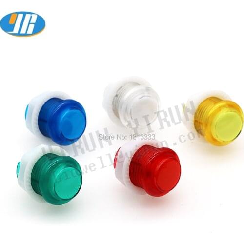 6pcs/lot 5V Reyann 24mm LED Illuminated Arcade Button Lamp Buttons For PC Controller Computer Game & Mini Arcade