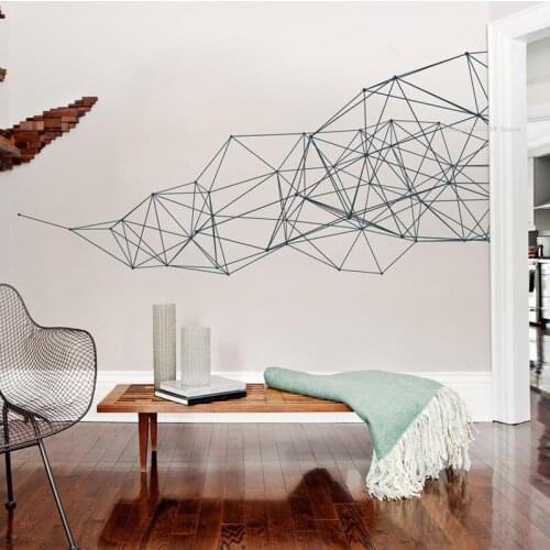 Geometric irregular Abstract Wall Sticker Office Minimalist Modern Art wallpaper Home Decor Glass door window Removable DG415
