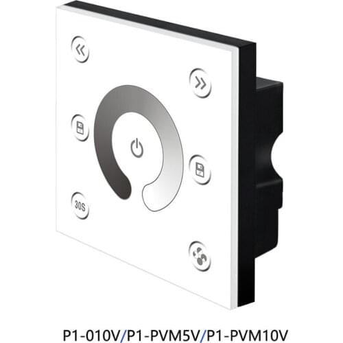 BC P1-010V/P1-PWM5V/P1-PWM10V Led Touch Panel Signal 0/1-10VAnalog/PWM5V/PWM10V Signal*2CH led strip light Controller DC12V-24V