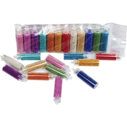 Blueness 12 Colors 3D Caviar MiNi Beads Nails Art Glitters DIY Decorations Manicure Rhinestones UV Gel Accessories Tools