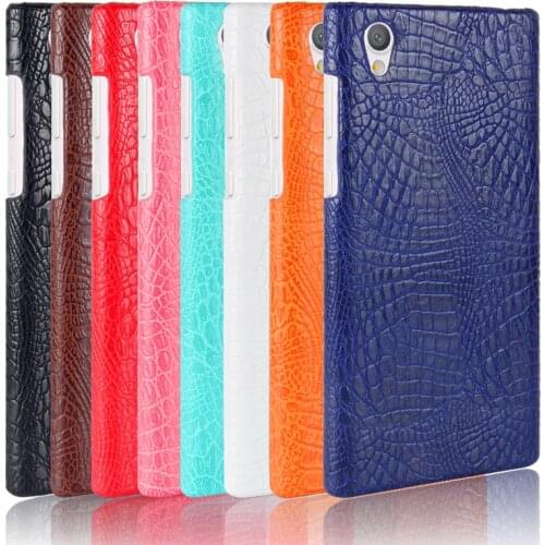 For Sony Xperia L1 G3312 G3311 G3313 Case Crocodile Pattern Hard PC+PU Leather Back Cover Case for Sony Xperia L 1 L1 Dual G3312