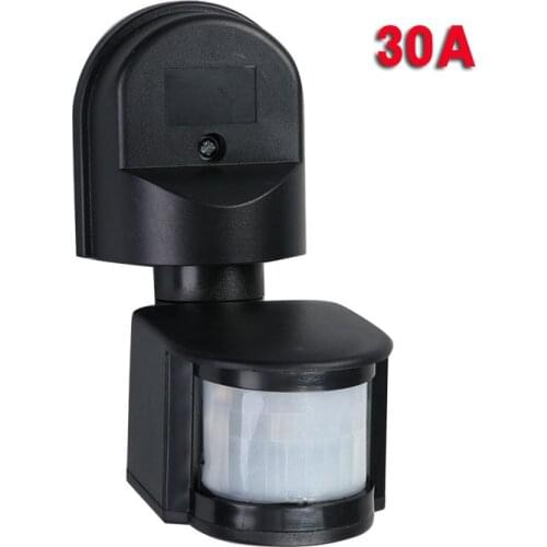 Human Motion Sensor 220V-240V Motion Detector Automatic Infrared PIR Sensor 180 Degree Rotating Outdoor Timer Light Switch