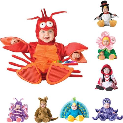 0-3Years Baby Boys Girls Cartoon Monkey Lions Dog Tiger Rompers Kids Party Role Play Dress Up Outfit Halloween Cosplay Costume