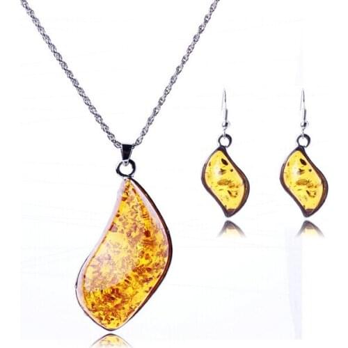 European and American Moon Jewelry Sets Necklace Earrings Fashion Jewelry