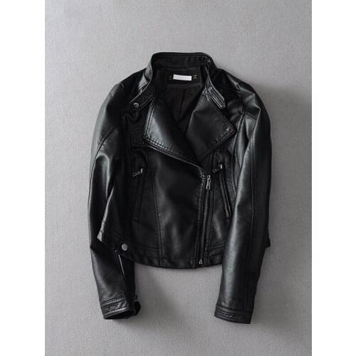 Leather Womens Coat Female Jacket Biker Pu Jackets for Women 2020 Spring Autumn Casacos Feminino BZW412 Pph590