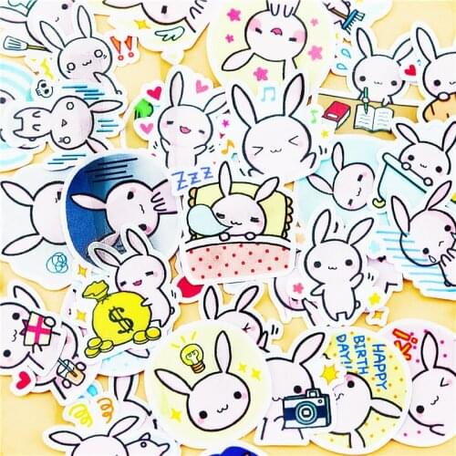 40pcs Creative cute self-made Bunny stickers scrapbooking stickers /decorative sticker /DIY craft photo albums
