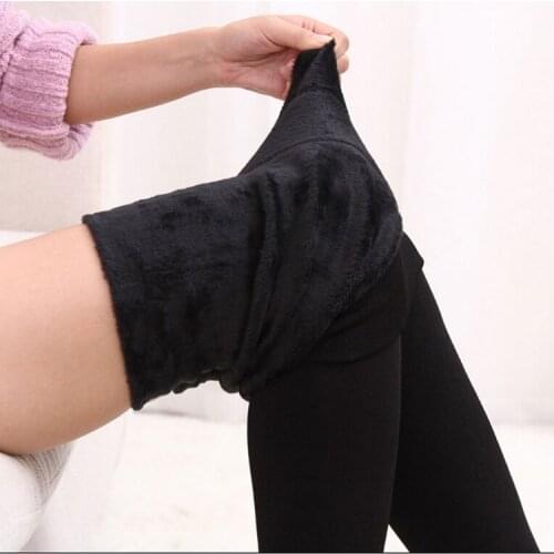 2018 autumn and winter new thickened pearly integrated pants and velvet leggings are warm, fashionable and intimate leggings