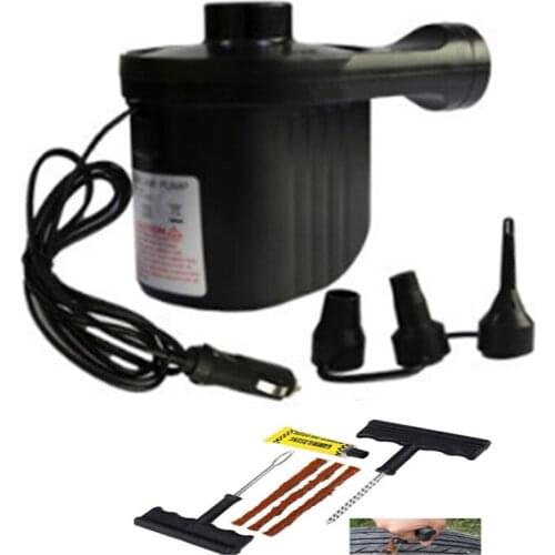 Car air pump electric air bed camping pump portable fast filling hose air compressor pump small pumping dual-use 110v-240v