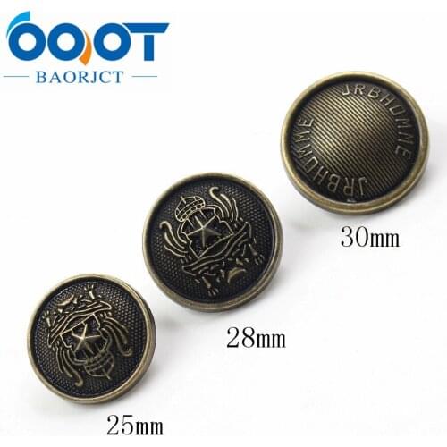 OOOT BAORJCT 179262,fashion Retro Metal buttons,DIY handmade clothing accessories,coat clothes Sewing shank buttons,10pcs/lot