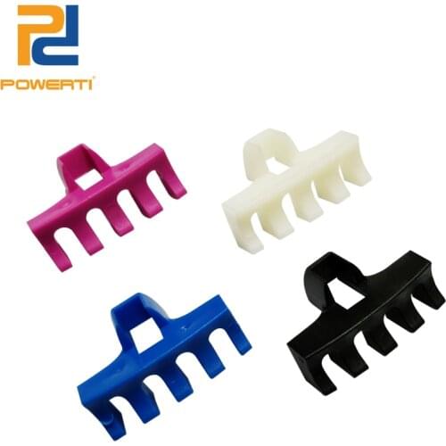 POWERTI 4pcs/lot Badminton Racket Protector Stringing Machine Tool Perforation Load AWL Spreader Adapter with 5 tooth