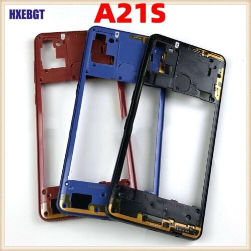 Middle Bezel Frame For Samsung Galaxy A21s A217F A217M A217N A217 Phone Housing Chassis Central Frame With Buttons Repair