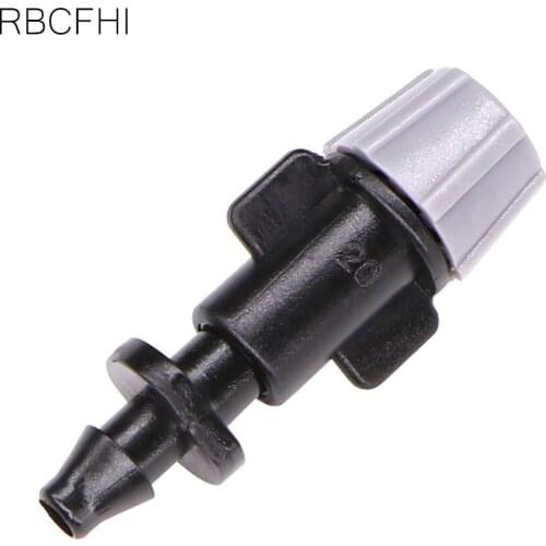 RBCFHl 100PCS Garden Water Irrigation Gray Micro Misting Spray Cooling Sprinkler With 1/4" Single Barb Atomizing Nozzle