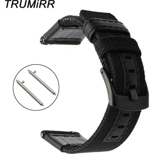 Genuine Nylon + Leather Watchband 20mm 22mm 24mm for Panerai Montblanc Breitling Rado Quick Release Watch Band Steel Clasp Strap