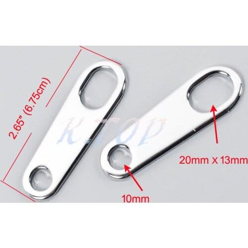 ZORBYZ 1 Pair Silver Rear Turn Signal Relocater Holder Shock Bracket For Harley Suzuki Honda Old School Cafe Racer Motorcycle