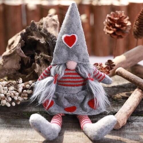 1Pcs Lovely Faceless Doll Santa Claus Christmas Tree Pendants Hanging Ornaments New Year Xmas Decor Home Party Kids Gift Navidad