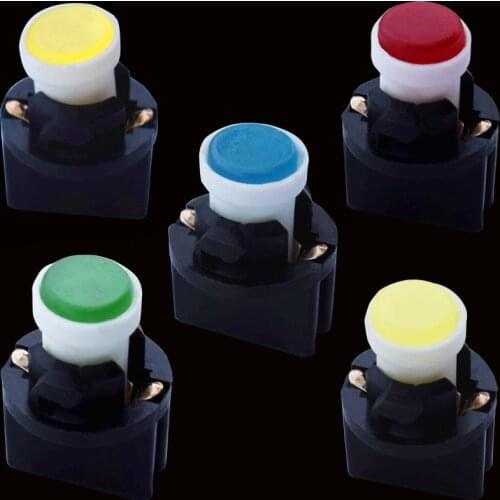10pcs T10 COB Led W5W Wedge With Twsit Lock Auto Bulb White Blue Red Green Yellow Dashboard Instrument Panel Light 12V For Mazda