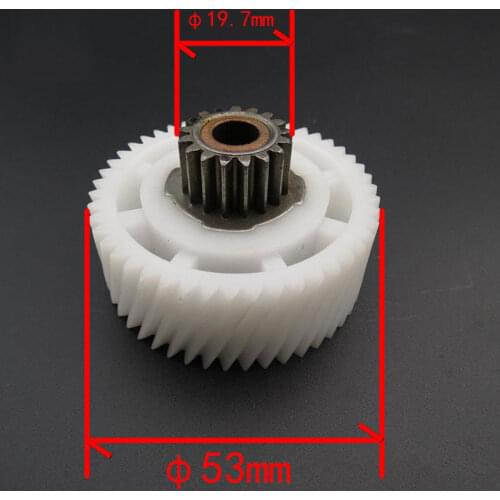 2PCS/Set Weston Meat Grinder Parts Gear Plastic Gear Teeth Diameter 53/19.7mm Bore Diameter 8mm New Unused Free Shipping