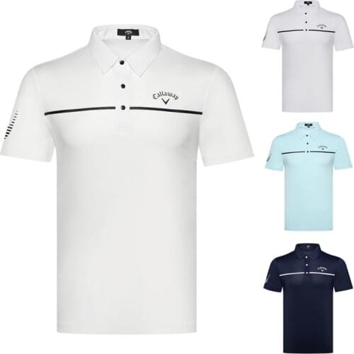 2021 Golf clothing mens short-sleeved T-shirt POLO shirt quick-drying breathable sweat-absorbent top golf wear